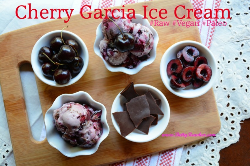 Cherry Garcia Ice Cream #raw #vegan #paleo @bettyrawker