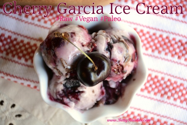 Cherry Garcia Ice Cream #raw #vegan #paleo @bettyrawker